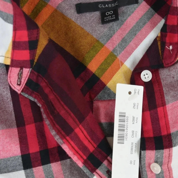 NWT J. Crew || Women's Holiday Flannel Plaid Size 00 XXS Preppy Cozy Cabin - Picture 8 of 10
